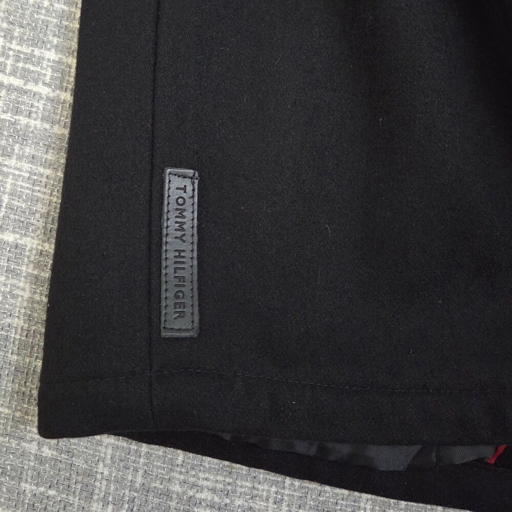 Tommy Hilfiger Classic Bomber Jacket Wool Blend Black Quilted Lining Men's XL - Picture 13 of 15